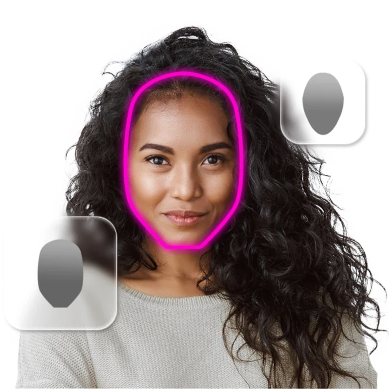 Identifique os formatos de rosto